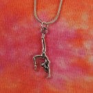 Gymnast Necklace, Snake Chain Gym Gymnastics School Jewelry