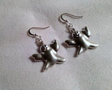 Ghost  Handmade dangle earrings