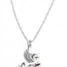 Pegasus Necklace Silver 16 inch chain only 4