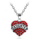 RED DAUGHTER Glitter Rhinestone Neckace!