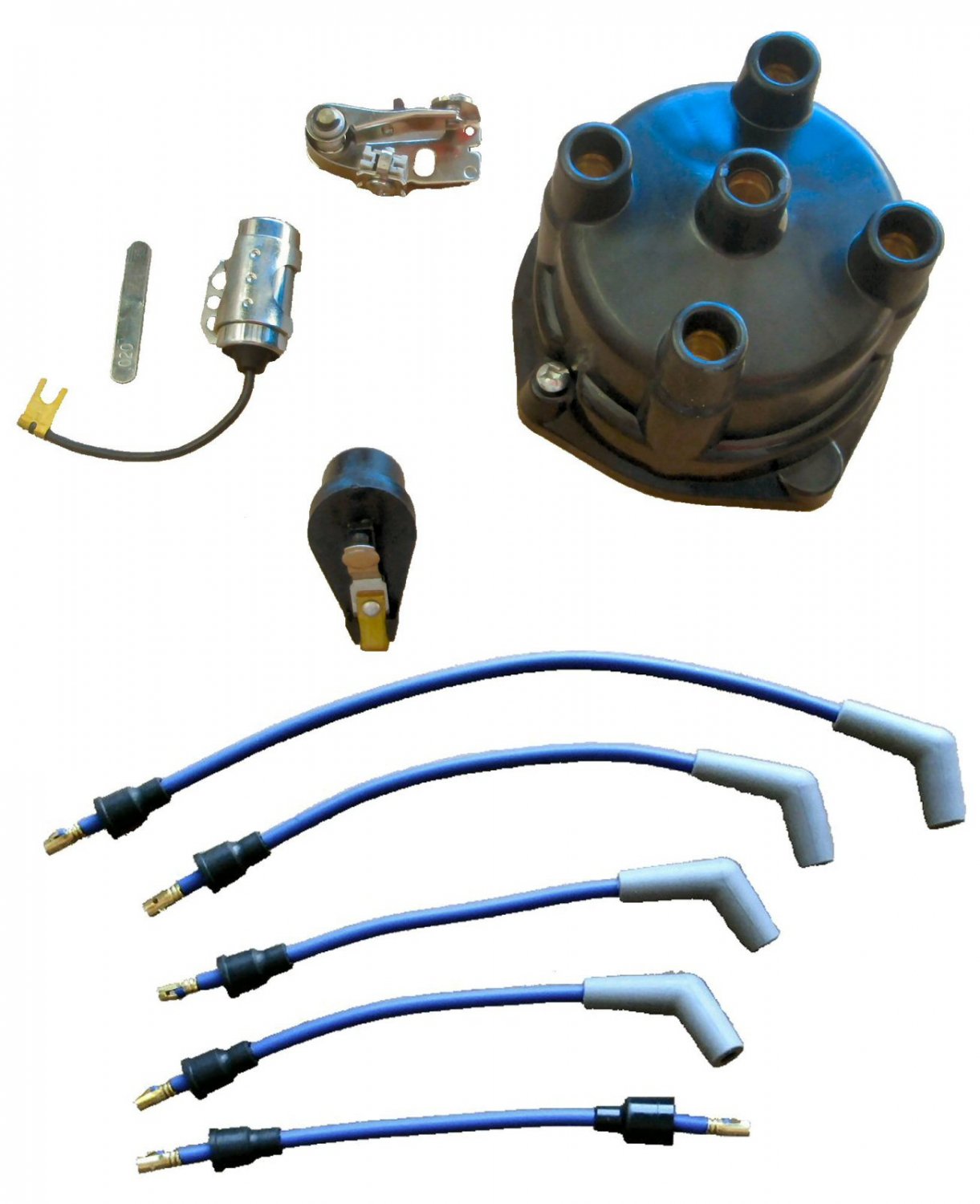 Marine Tune Up Kit with Plug Wires for Some 4 Cyl Inline Single Point GM Mercruiser (TM52688800)
