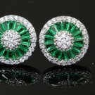Perfect Quality, Stunning, AAA Italian Zircon. White Gold Plated Studs Earrings For Women!!!