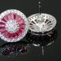 Perfect Quality, Stunning, AAA Italian Zircon. White Gold Plated Studs Earrings For Women!!!