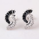 White Gold Plated AAA High End Zircon, Very Shiny And Elegant Studs Earrings