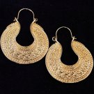 Super cool yellow gold plated earrings