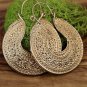 Super cool yellow gold plated earrings