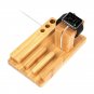3in1 Wood Charging Station Wooden Dock Bamboo Stand Desk Holder for Apple Watch iPhone iwatch iPad