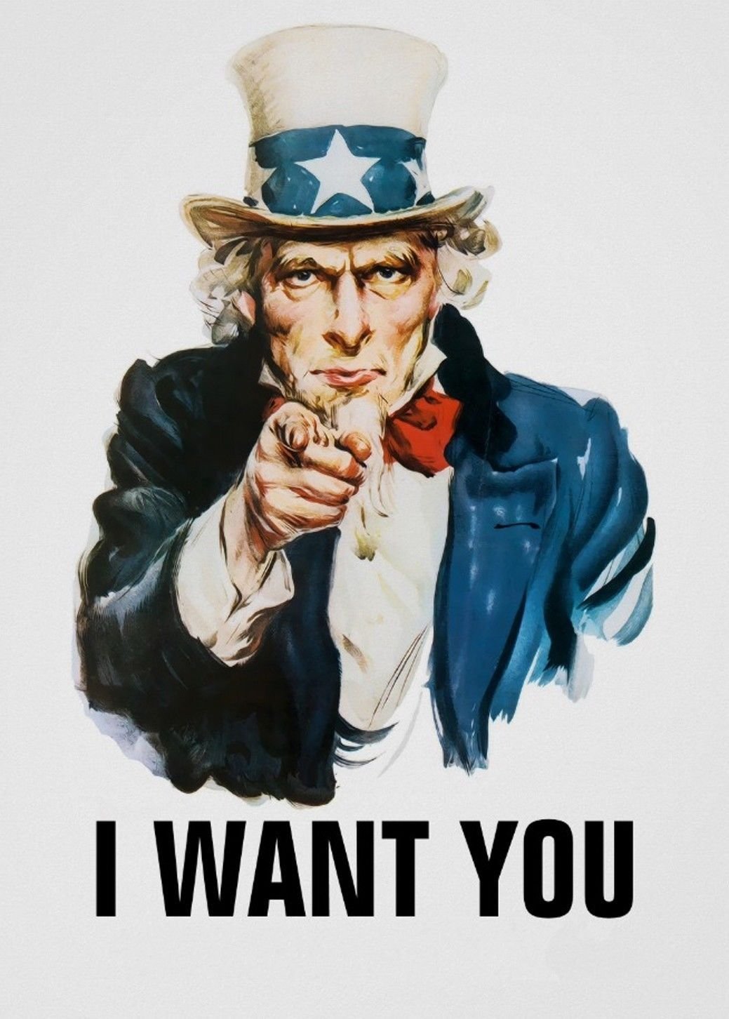 Uncle Sam I Want You Art 32x24 Poster Decor