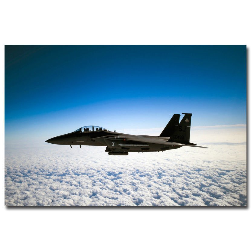 F 15 Eagle Fighter Aircraft Military Art Poster 32x24