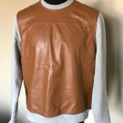 Michael Kors Men's Leather Panel Sweatshirt XL - MSRP $295