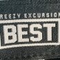Breezy Excursion "BEST" 5 PANEL tone-on-tone BLACK Adjustable Snapback - NWOT