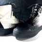 McQ ALEXANDER McQUEEN "Chris" HI-TOP -  in B&W Denim & Leather - 44 EU/11 US