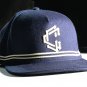 CROOKS & CASTLES Navy & Bone Snap Back - HTF NWOT