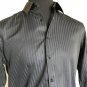 PS Paul Smith Black L/S Button-down Semi-Sheer Vertical Striping SIZE L
