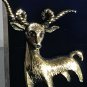 Ruby-eyed Fire Goat Brass Brooch with Twisted Horns - Clean in Excellent Shape