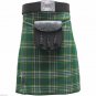 New Handmade Scottish Highlander Kilt For Men in  Irish Heritage Tartan Kilt size 30 colur green