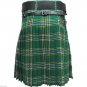 New Handmade Scottish Highlander Kilt For Men in Irish Heritage Tartan Kilt size 54 colur green