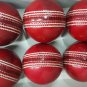 New Red league special match quality leather cricket balls pack of 6 for 50 over