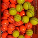 New Orrange& Green 156 GM Conforming to MCC Regulation leather cricket balls pack of 6 for 30 overs