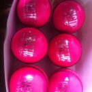 New Pink Conforming to MCC Regulation leather cricket balls pack of 6 Match quality balls