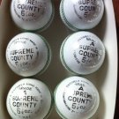 New White Supreme County Conforming to MCC Regulation leather cricket balls pack of 6 for 40 overs