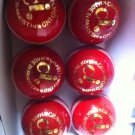 New Red CI 156 GM Conforming to MCC Regulation leather cricket balls pack of 6 for 25 overs