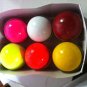 New Multi coloures 156 GM Conforming to MCC Regulation leather cricket balls pack of 6