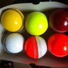 New Multi coloures 156 GM Conforming to MCC Regulation leather cricket balls pack of 6