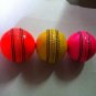 New Multi coloures 156 GM Conforming to MCC Regulation leather cricket balls pack of 3