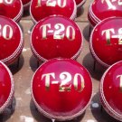 New Red T 20 156 GM Conforming to MCC Regulation leather cricket balls pack of 6 for 25 overs
