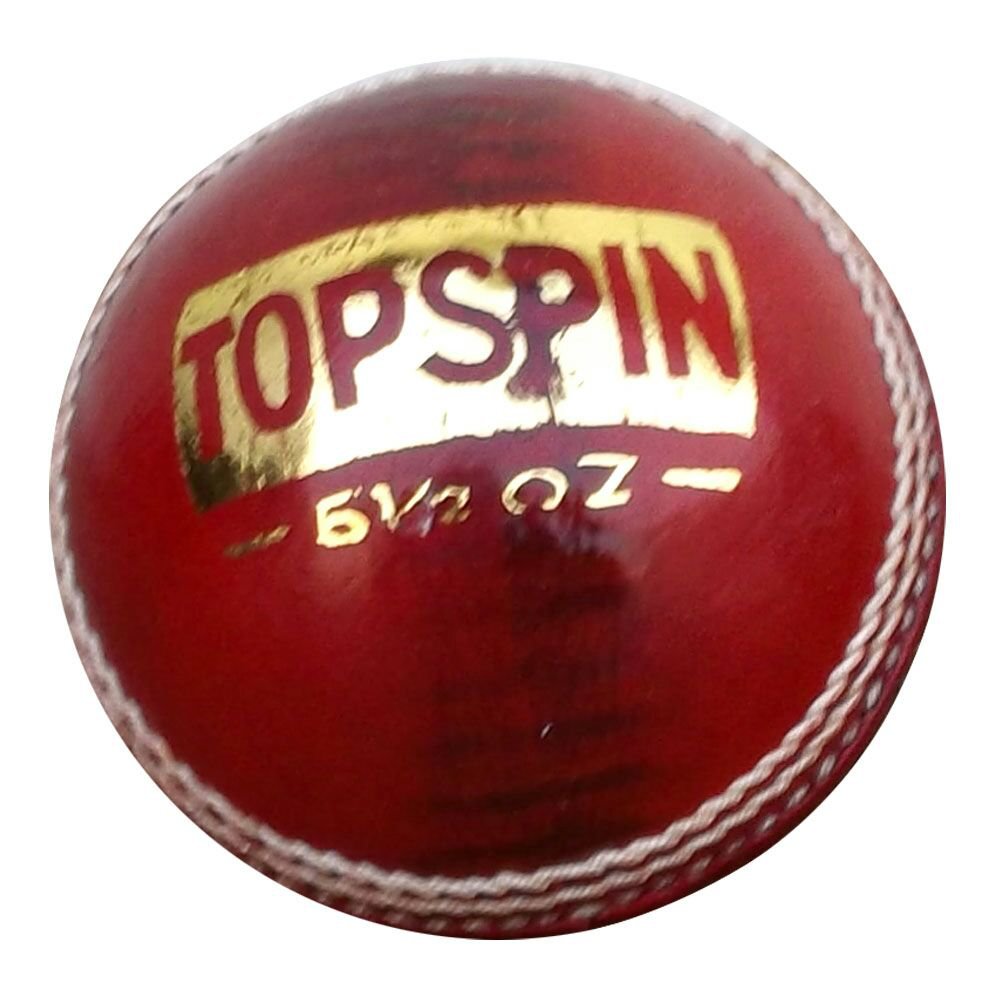 New Red CI Topspin 156 GM Conforming to MCC Regulation leather cricket balls pack of 6 for 25 overs