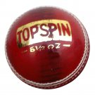 New Red CI Topspin 156 GM Conforming to MCC Regulation leather cricket balls pack of 6 for 25 overs