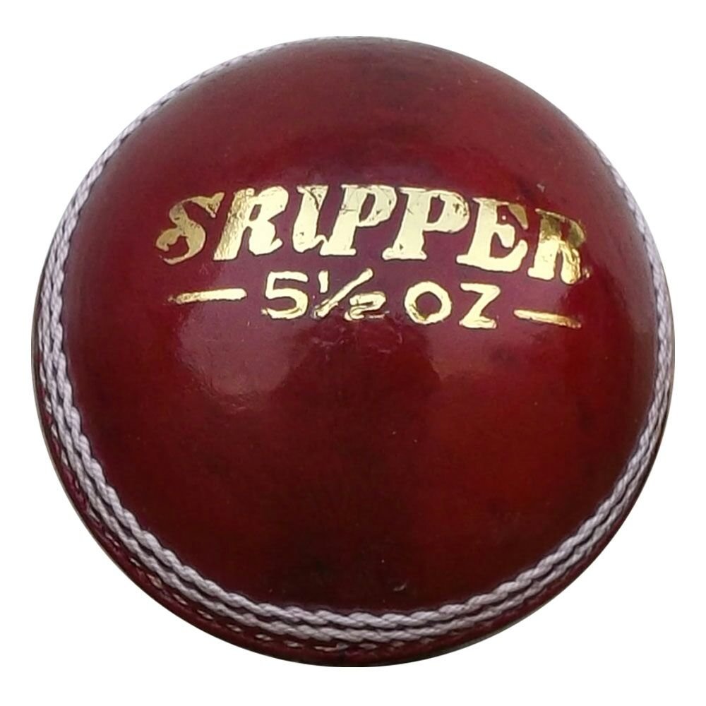 New Red Skipper 156 GM Conforming to MCC Regulation leather cricket balls pack of 6 for 25 overs