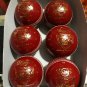 New Red special Match 156 GM MCC Regulation leather cricket balls pack of 6 for 30 overs