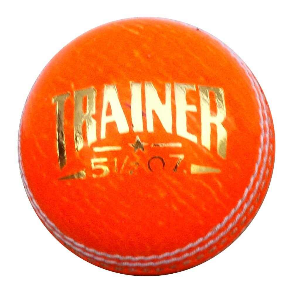 New Orrange Trainer 156 GM MCC Regulation leather cricket balls pack of 6 for Indoore and Outdoore