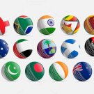 New Flag of all Cricketing countries Balls 156 GM MCC Regulation leather cricket balls pack of 6