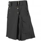 New Tactical Men's Combat Cargo Uniform Battle Utility Unisex Black Kilt Size 60