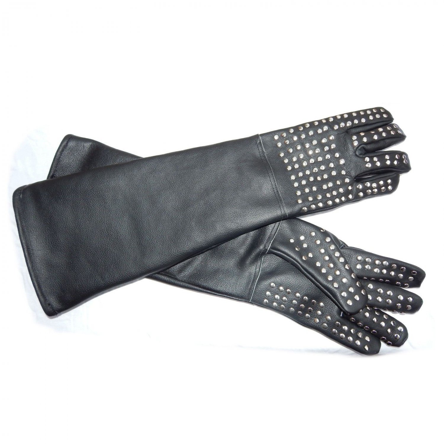 New DC 0037 Snake Catcher Gloves Heavy Duty Reptile Lizards Leather Black Gloves