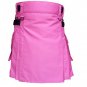 DC highland ladies pink adult handmade cargo utility women cotton kilt size 30