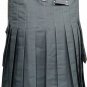 DC Scottish Active Men Utility Sports Traditional Fashion Grey Cotton kilt size 54