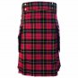 DC Scottish Highland Active Men Modern Pocket Wallace Tartan Utility Kilt size 34
