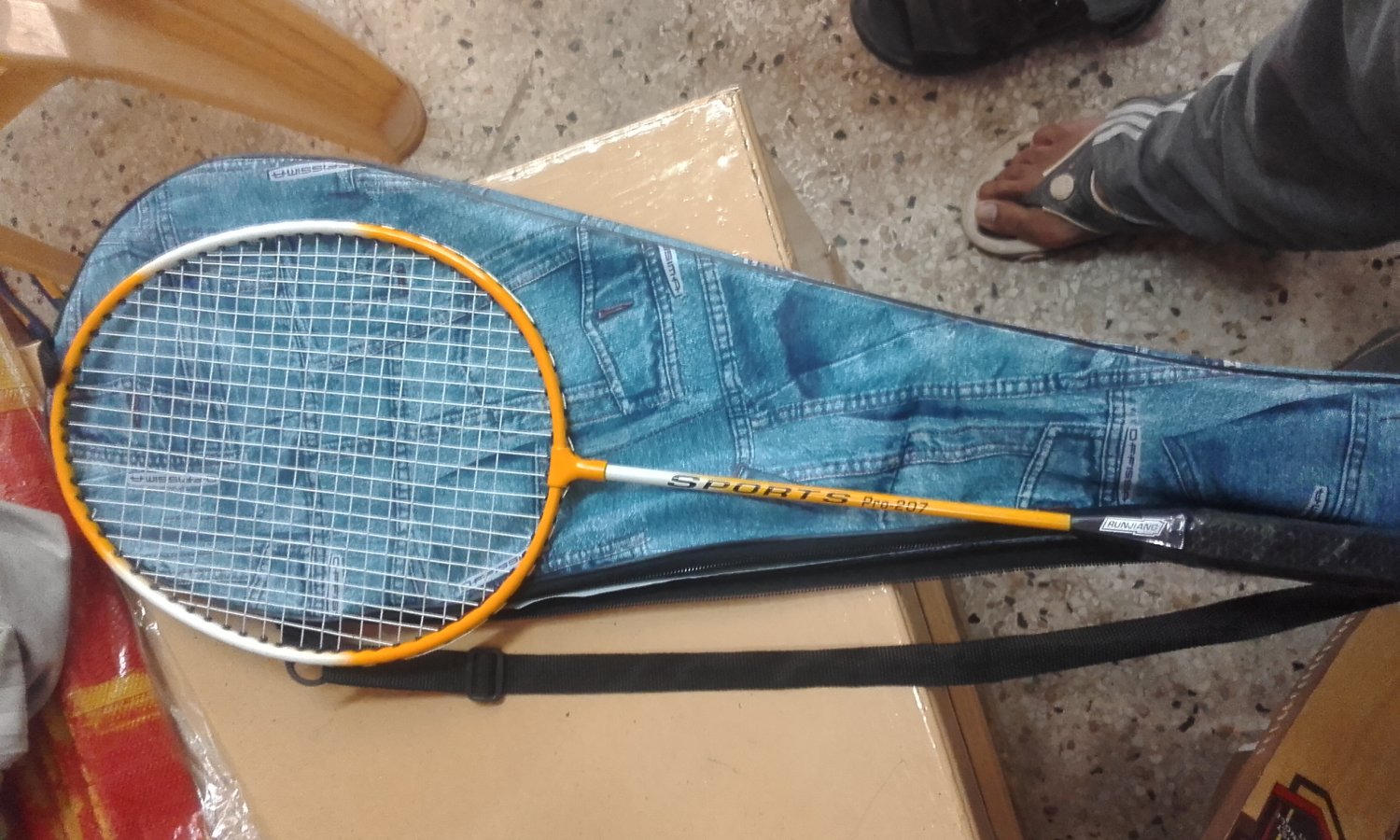 High Quality SPORTS PRO Carbon Fiber Tennis Racket Racquets Equipped with Bag
