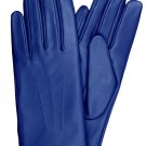 DC 006 REAL GOAT SKIN LEATHER DRIVING FASHION DRESS GLOVES SOFT ROYAL BLUE SIZE M