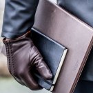 NEW DC 009 MEN CLASSIC BROWN FASHION DRIVING GLOVES SIZE L