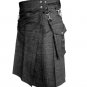 New DC Black Denim detachable Pocket Kilt size 42