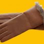 New 0034 Women's Winter Warm Genuine Lambskin Leather Driving Fashion Soft Lining size xl
