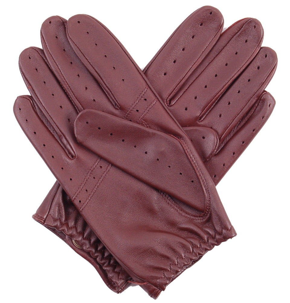 Real Lambskin Leather Classic Driving Gloves BARK Size 2XL