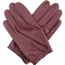 Real Lambskin Leather Classic Driving Gloves BARK Size L