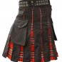 New Active Men Highlander Royalist Leather Straps Hybrid Utility Kilt Size 46