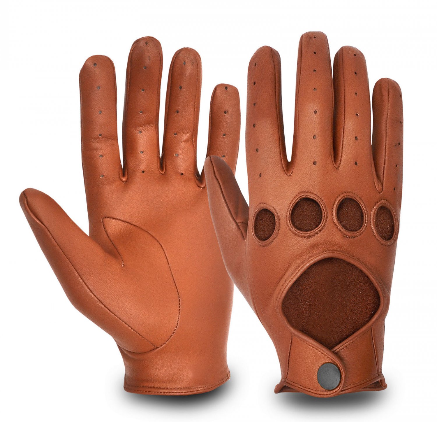 REAL LEATHER MEN&acirc;��S DRIVING GLOVES STYLE  CLASSIC VINTAGE Size 2XL